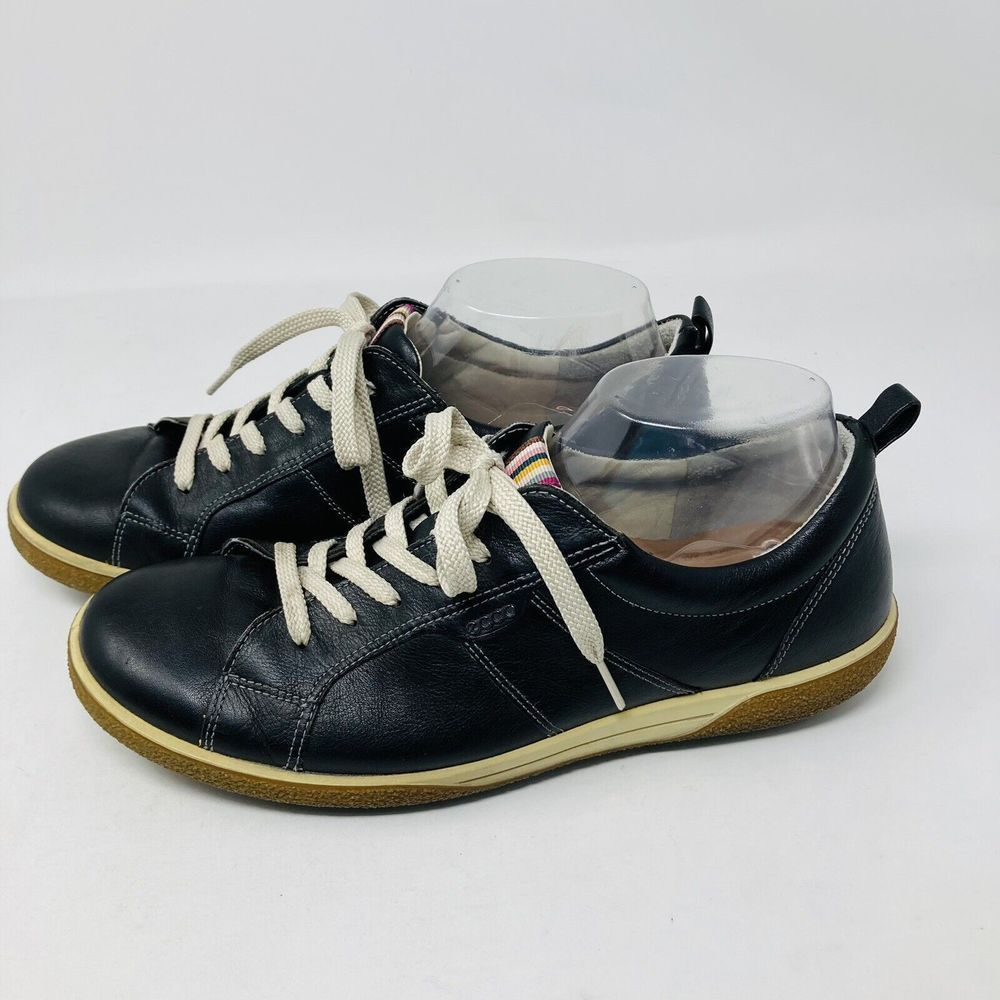 ECCO Womens Chase ll Black Lace Up Leather Comfort Shoes ~ Sz 40 EU/9-9.5 US - Picture 3 of 10